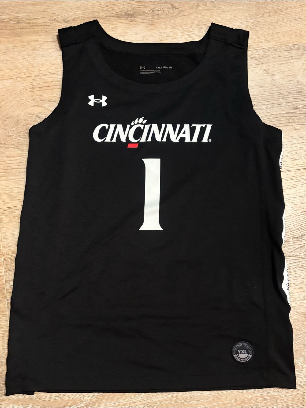 Under Armour Black Cincinnati bearcats Basketball Jersey Tank with White Number